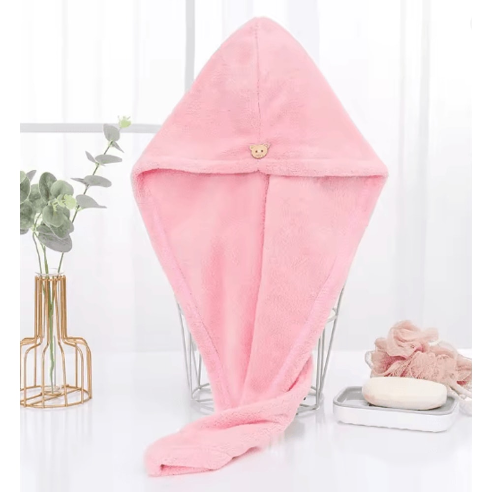 Microfiber Hair Towel Fast Drying Hair Wrap For Women 6