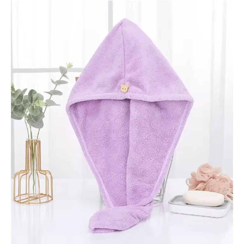 Microfiber Hair Towel Fast Drying Hair Wrap For Women 7