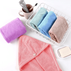 microfiber hair towel fast drying hair wrap for women