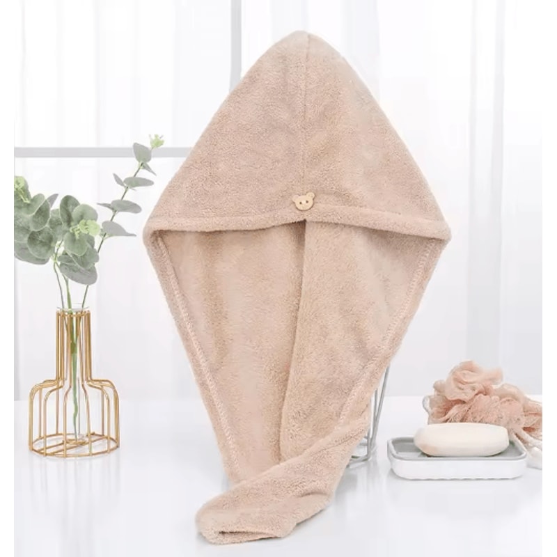 Microfiber Hair Towel Fast Drying Hair Wrap For Women 4