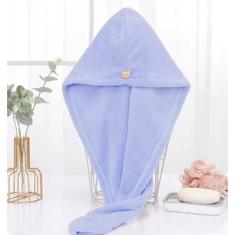 Microfiber Hair Towel Fast Drying Hair Wrap For Women 5