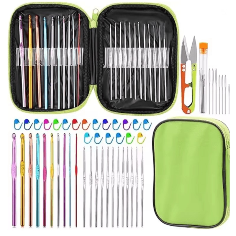 Complete Crochet Hooks Set Knitting Needles Kit With Storage Case 0