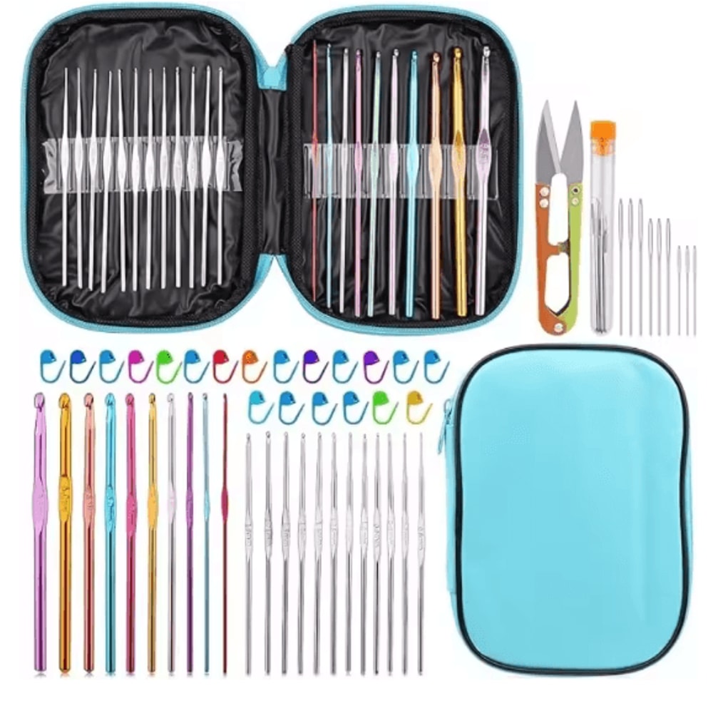 Complete Crochet Hooks Set Knitting Needles Kit With Storage Case 3