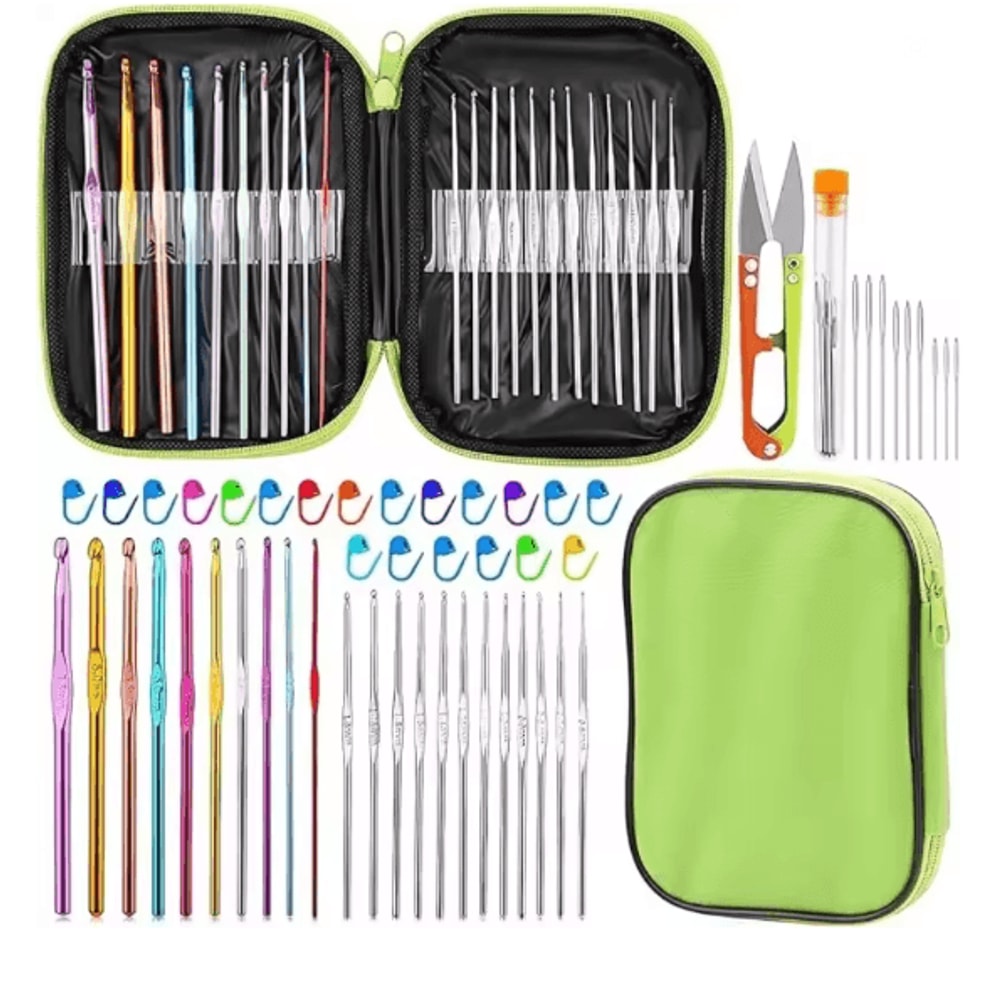Complete Crochet Hooks Set Knitting Needles Kit With Storage Case 6