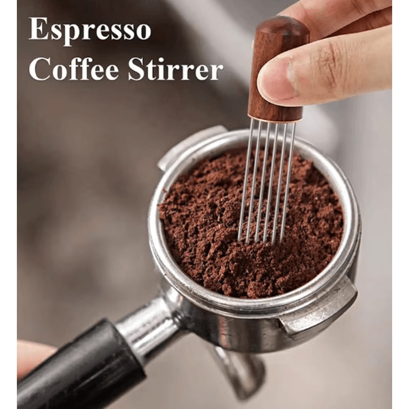 Stainless Steel Espresso WDT Tool Coffee Needle Distributor And Leveler 1