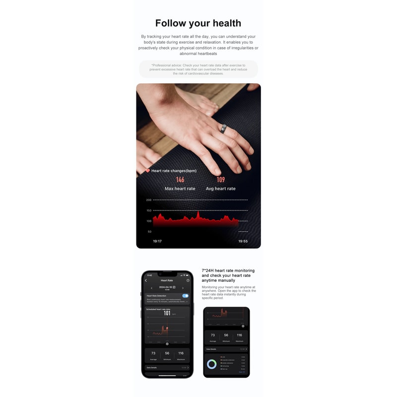 COLMI R06 Smart Ring Health Tracker For Heart Rate And Blood Oxygen 2