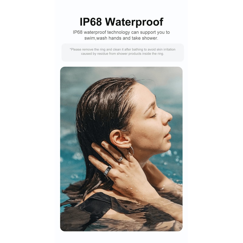 COLMI R02 Smart Ring Titanium Health Tracker With Multi Sport Modes 0