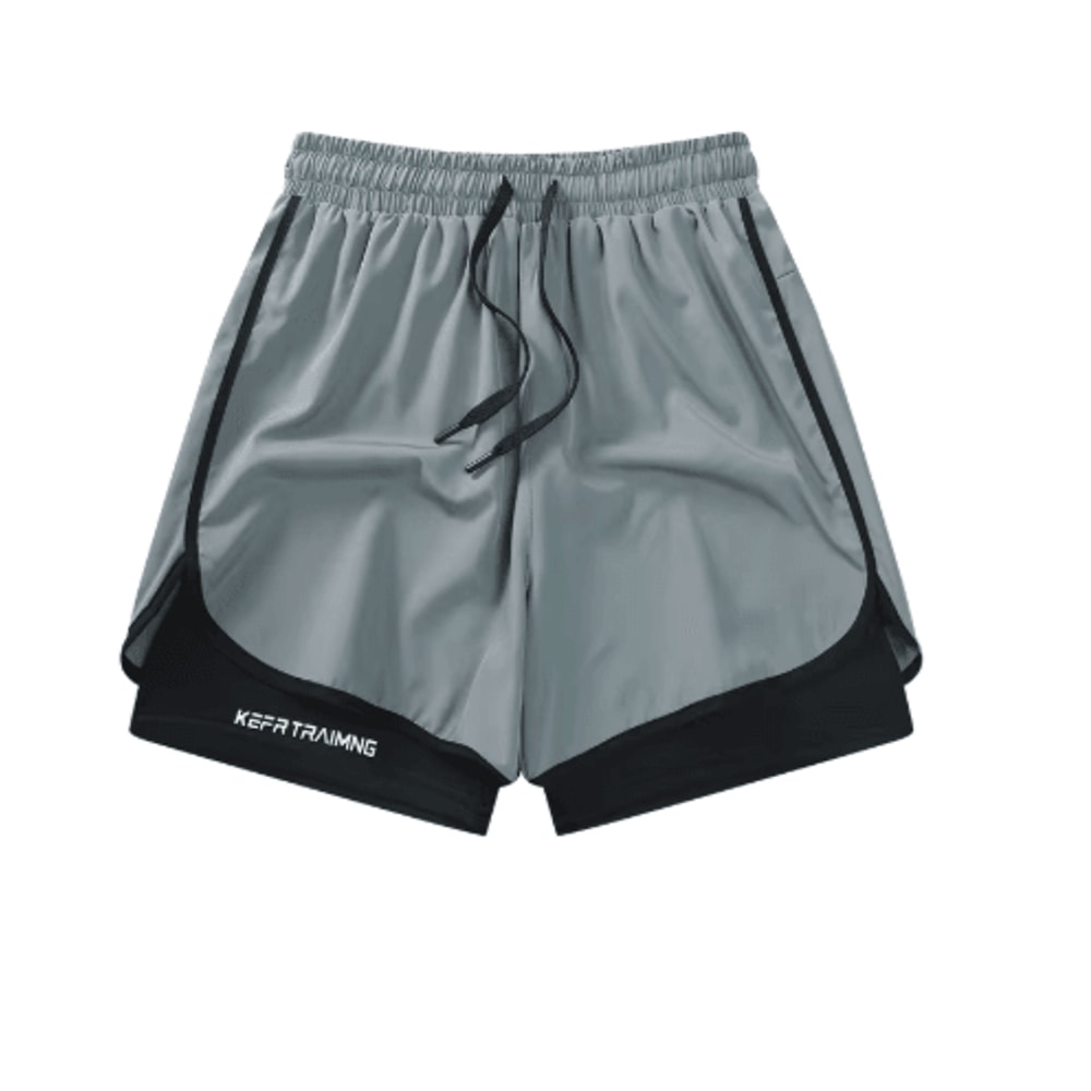 Ice Silk Mens Sports Shorts Quick Dry Running Basketball Fitness Set 9