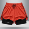 Ice Silk Mens Sports Shorts Quick Dry Running Basketball Fitness Set 14