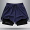 Ice Silk Mens Sports Shorts Quick Dry Running Basketball Fitness Set 18