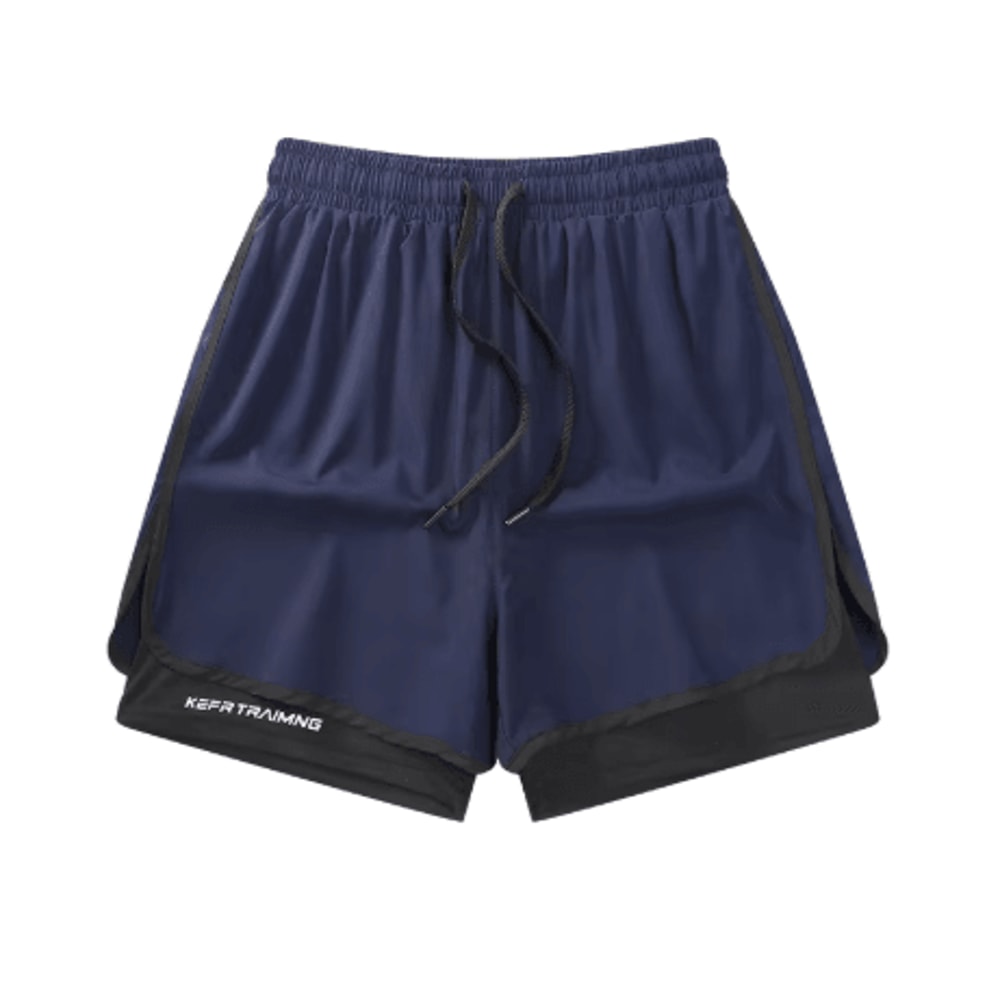 Ice Silk Mens Sports Shorts Quick Dry Running Basketball Fitness Set 6