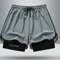 Ice Silk Mens Sports Shorts Quick Dry Running Basketball Fitness Set 7