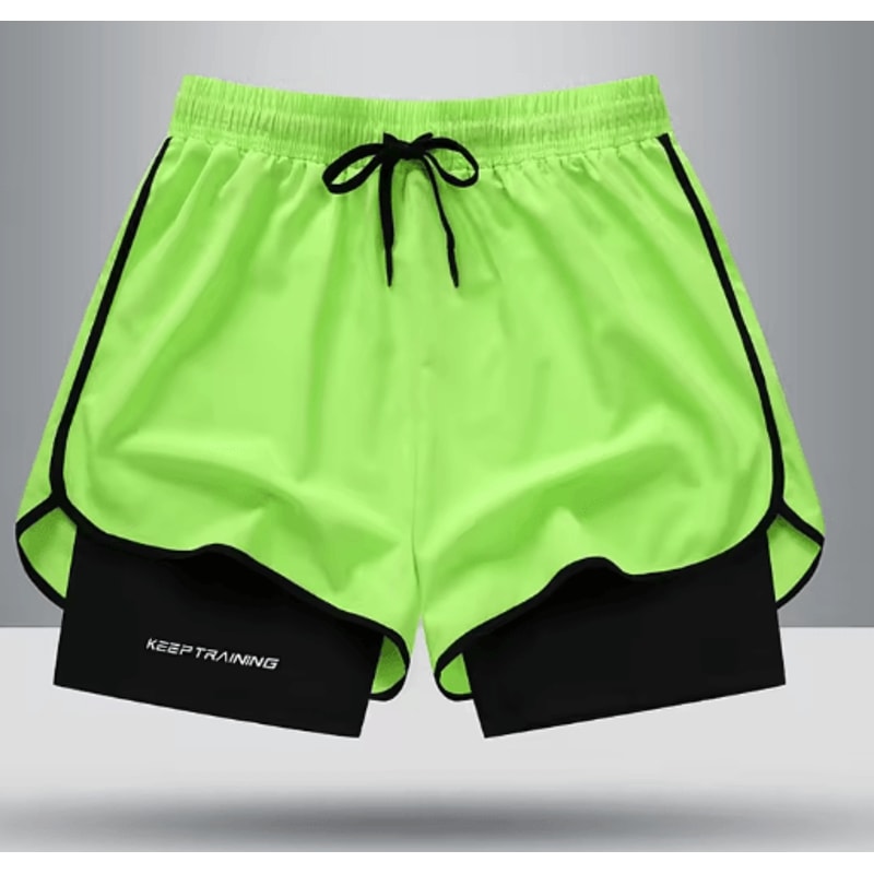 Ice Silk Mens Sports Shorts Quick Dry Running Basketball Fitness Set 8