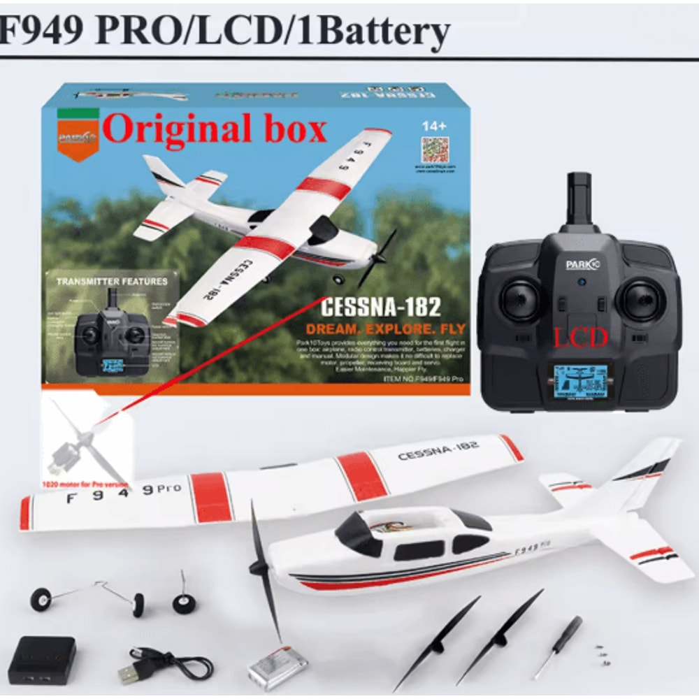 WLtoys F949 RC Airplane Cessna 182 With Gyroscope And 3D6G Flight Mode 4