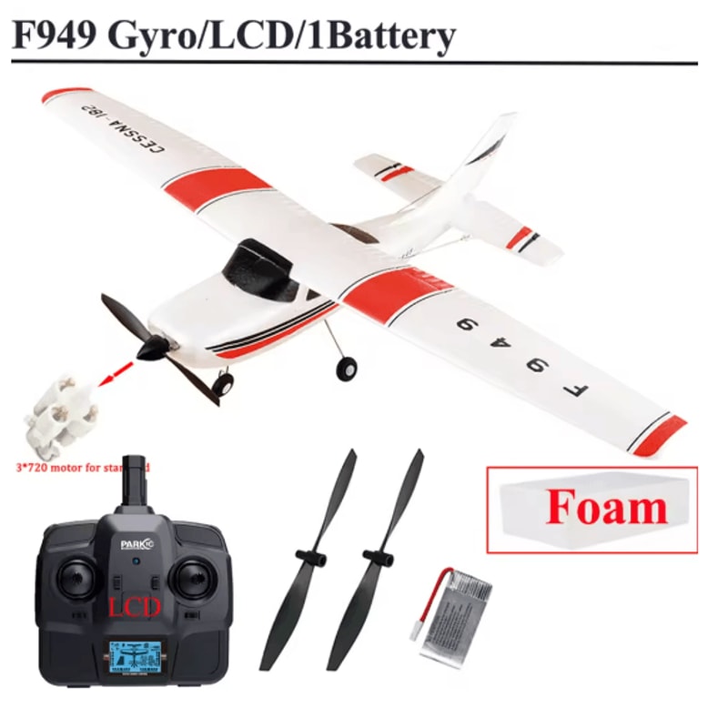 WLtoys F949 RC Airplane Cessna 182 With Gyroscope And 3D6G Flight Mode 5
