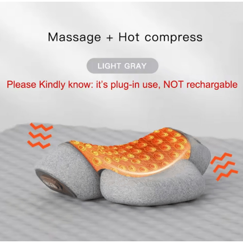 Electric Neck Massage Pillow With Heat And Cervical Support 6