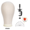 Canvas Wig Head Mannequin With Stand For Wig Making And Display 2