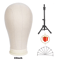 Canvas Wig Head Mannequin With Stand For Wig Making And Display 4