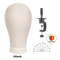 Canvas Wig Head Mannequin With Stand For Wig Making And Display 7