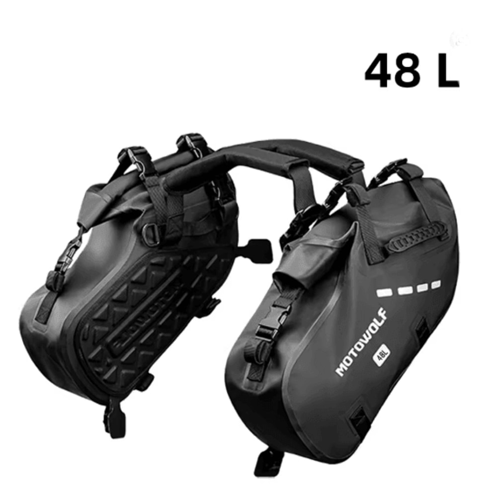 Waterproof Large Capacity Motorcycle Pannier Bag Side Saddle Luggage 5