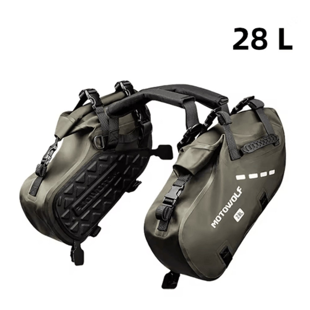 Waterproof Large Capacity Motorcycle Pannier Bag Side Saddle Luggage 7