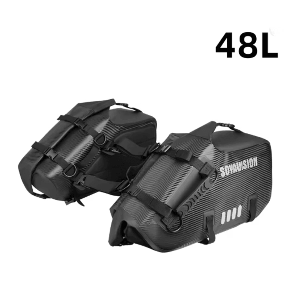 Waterproof Large Capacity Motorcycle Pannier Bag Side Saddle Luggage 9