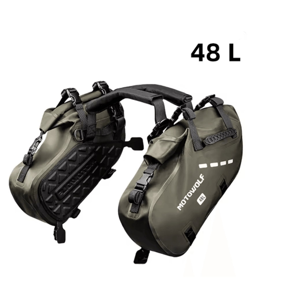 Waterproof Large Capacity Motorcycle Pannier Bag Side Saddle Luggage 8
