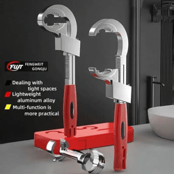 universal multifunctional sink wrench for faucet and water pipe installation