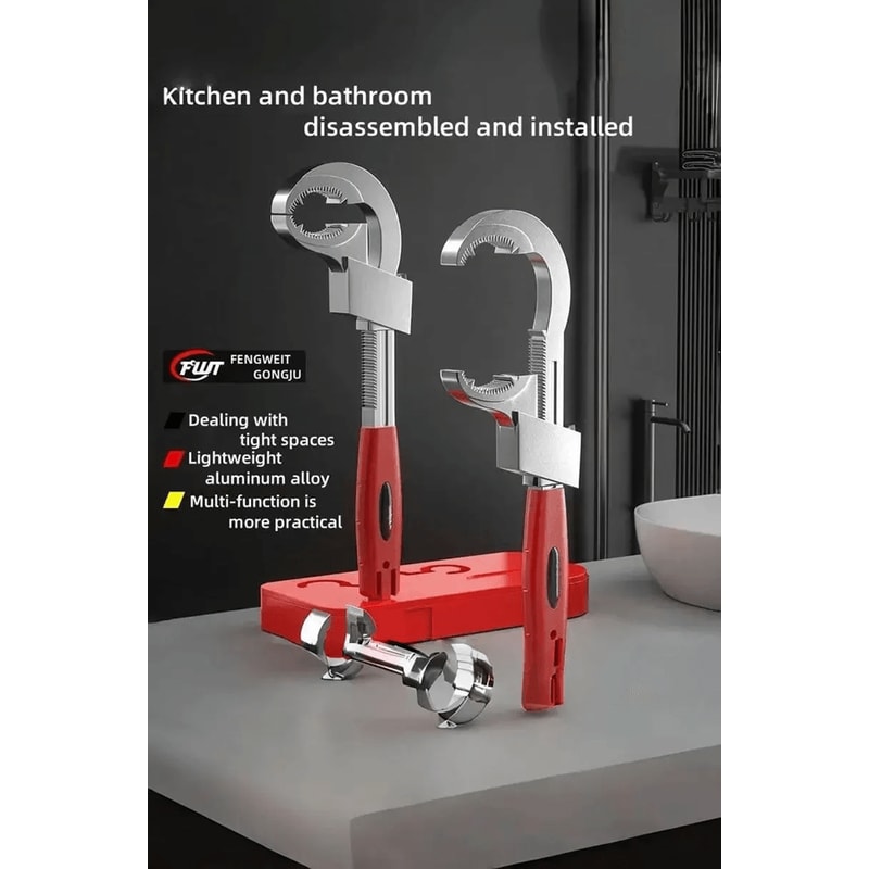 Universal Multifunctional Sink Wrench For Faucet And Water Pipe Installation 0