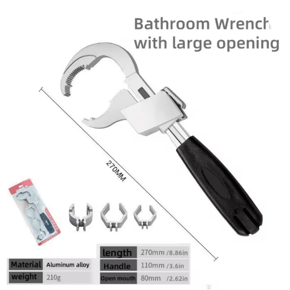 Universal Multifunctional Sink Wrench For Faucet And Water Pipe Installation 2
