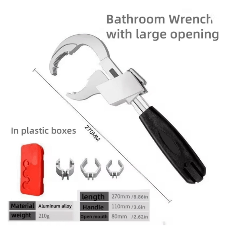 Universal Multifunctional Sink Wrench For Faucet And Water Pipe Installation 7