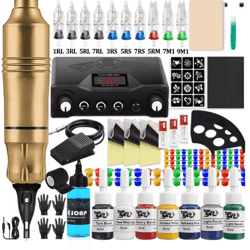 complete tattoo pen machine kit rotary cartridge tattoo starter set