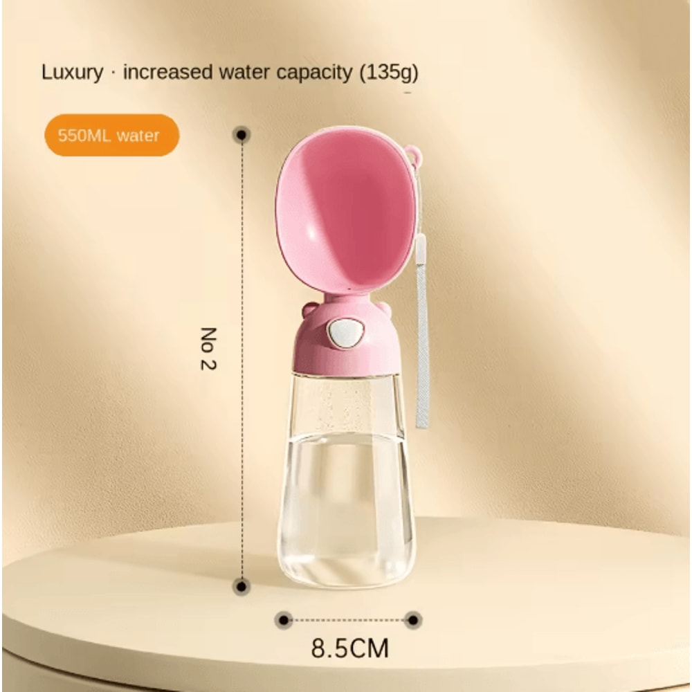 Portable Dog Water Bottle With Food Dispenser Travel Pet Bowl 6