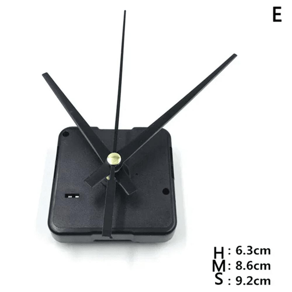 Silent Quartz Clock Movement Kit With Hands DIY Wall Clock Repair Set 6
