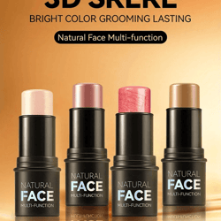 cream contour stick set with bronzer blush and highlighter