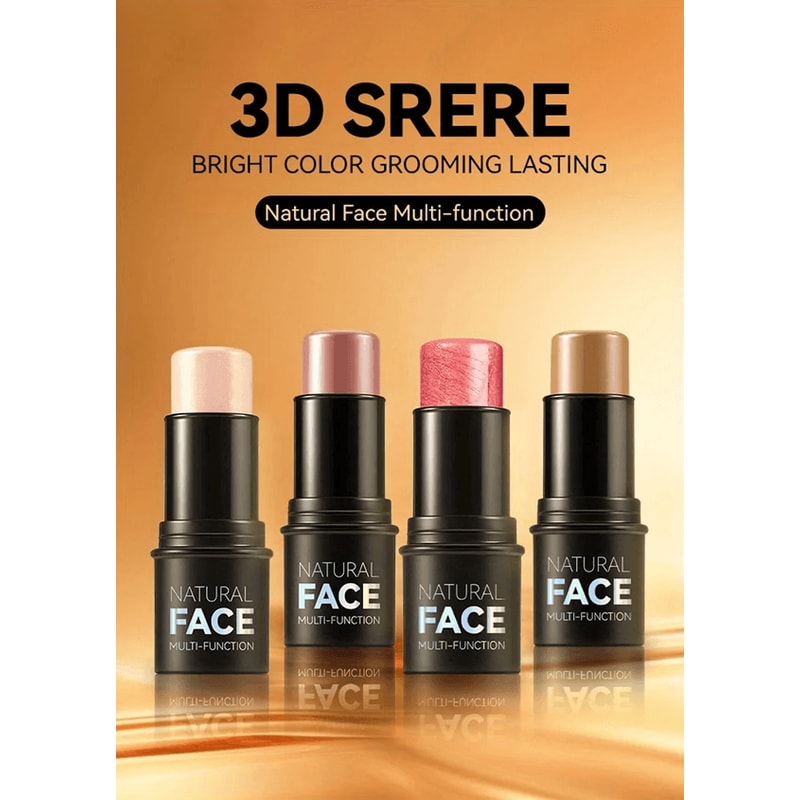 Cream Contour Stick Set With Bronzer Blush And Highlighter 0