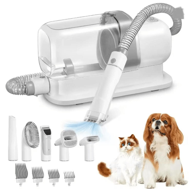 Dog Grooming Vacuum Kit With Brush And Large Capacity Pet Hair Cleaner 3