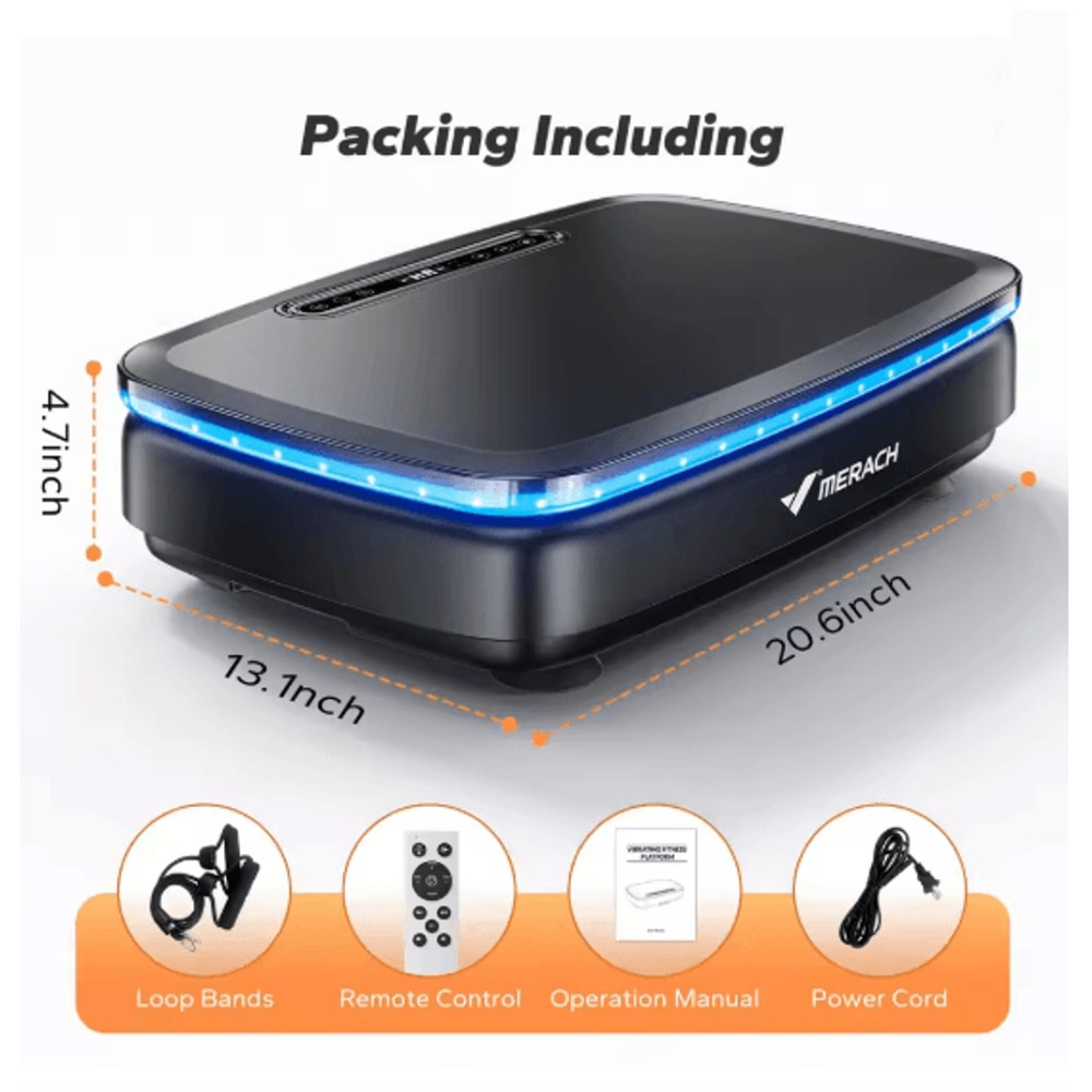 MERACH Whole Body Vibration Plate Exercise Machine For Home Fitness 4
