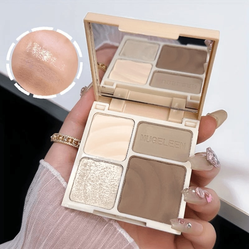 Glow Sculpt Facial Highlighter Palette Matte And Shimmer Contour Powder 2