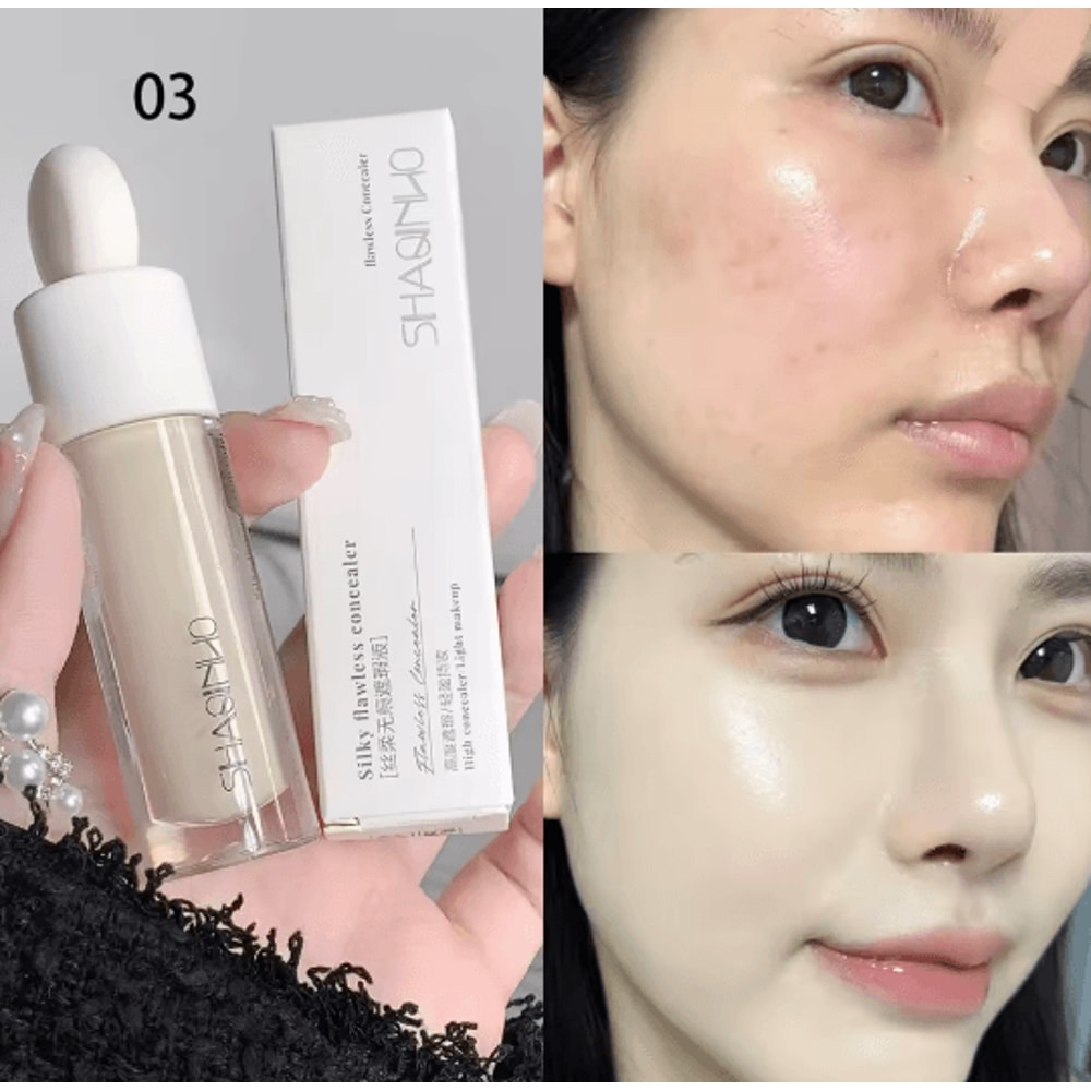 Silky 3 Color Concealer Palette For Acne Dark Circles And Face Brightening 5