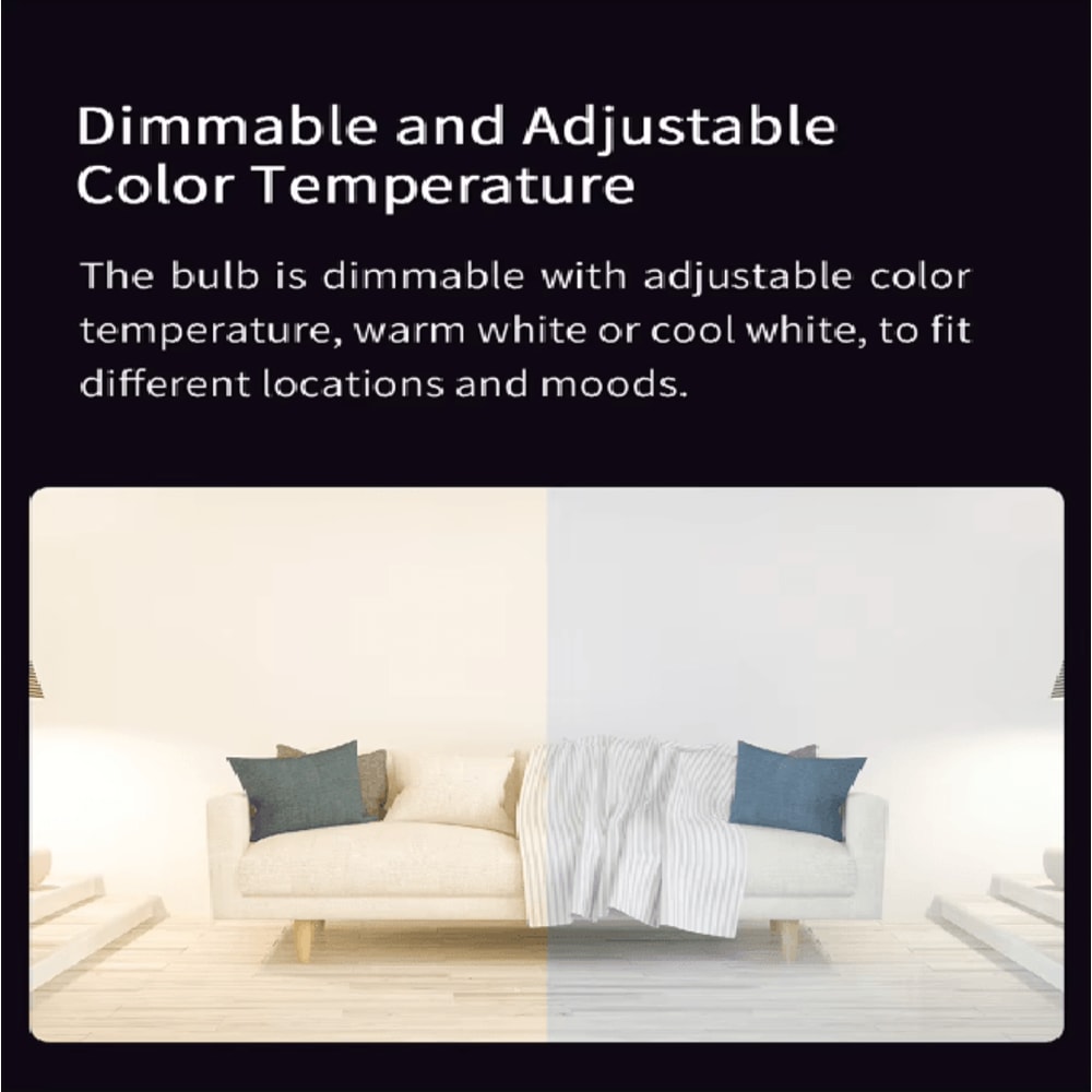 Yeelight Smart LED Bulb W3 WiFi Dimmable E26 With Voice Control 2