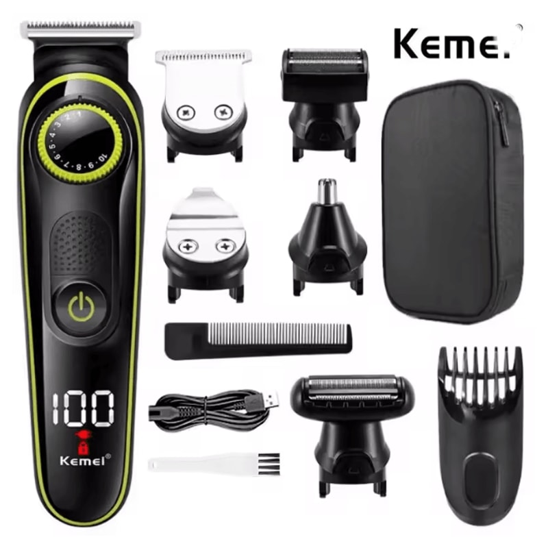 Kemei 696 Electric Hair Clipper 5 In 1 Professional Trimmer For Men 0