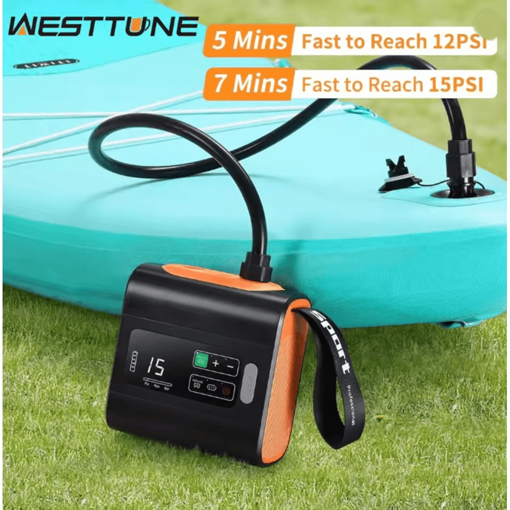 WESTTUNE Portable Wireless Air Pump Mini Electric Inflator And Deflator For Travel And Outdoor Use 0