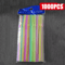Fluorescent Bendable Drinking Straws Reusable Plastic Party Supplies 13