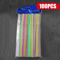 Fluorescent Bendable Drinking Straws Reusable Plastic Party Supplies 4