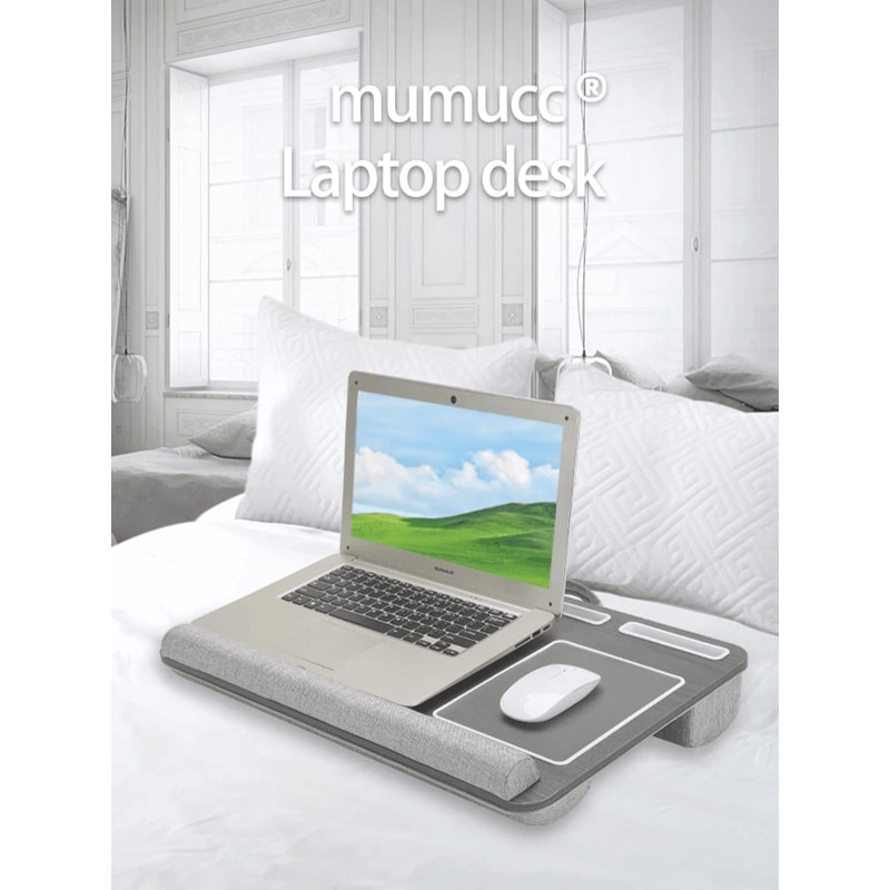 Portable Laptop Desk With Mouse Pad And Anti Slip Design 0