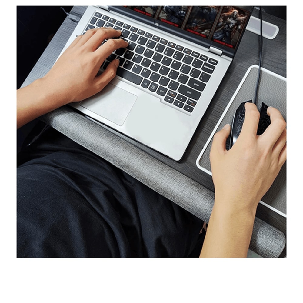 Portable Laptop Desk With Mouse Pad And Anti Slip Design 1