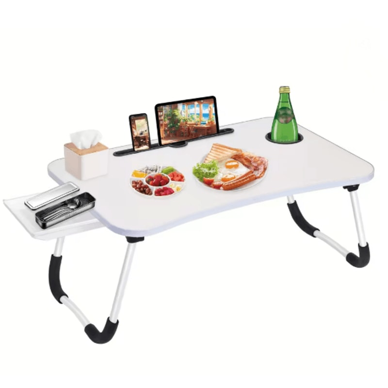 Extra Large Portable Laptop Bed Desk With Cup Holder And Drawer 5