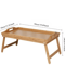 Foldable Bed Tray Table With Adjustable Laptop Stand And Breakfast Surface 4