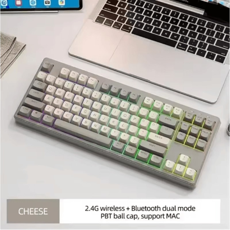 M87 Wireless Gaming Keyboard 87 Keys Bluetooth RGB Mechanical Style 3